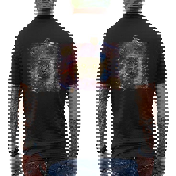 Scottish Fold Cat Comet シャツ メンズTシャツ バックプリント