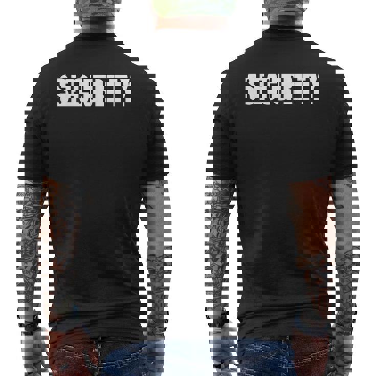 Security Officer セイフティースタッフ イベントユニフォーム フロント＆バック メンズTシャツ バックプリント