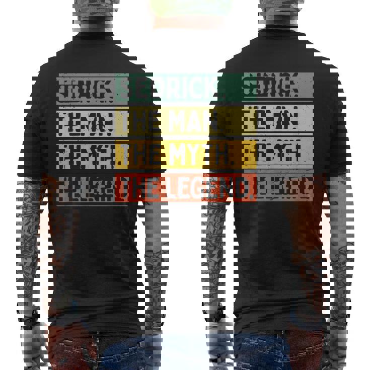 Sedrick The Man The Myth The Legend面白い パーソナライズ 引用 メンズTシャツ バックプリント