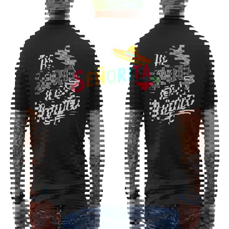 Senorita Margarita Lover Cinco De Mayo Fiesta ギフト メンズTシャツ バックプリント