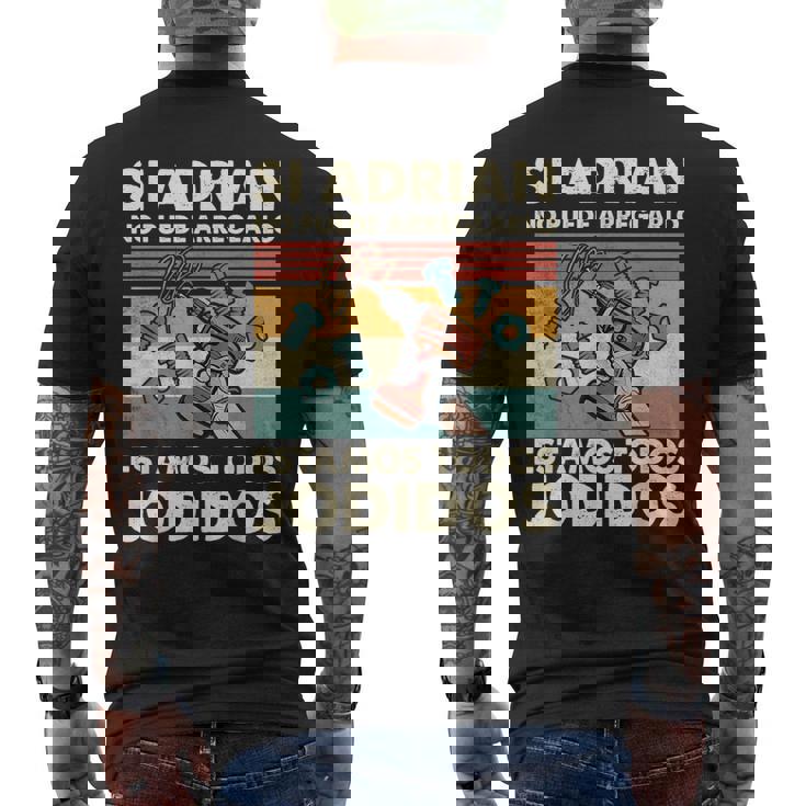 Si Adrian No Puede Repararlo Español Camiseta Hombre Estampado Espalda