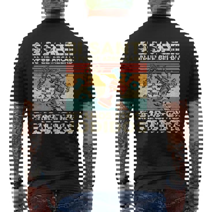 Sianti No Puede Repararlo Español Camiseta Hombre Estampado Espalda