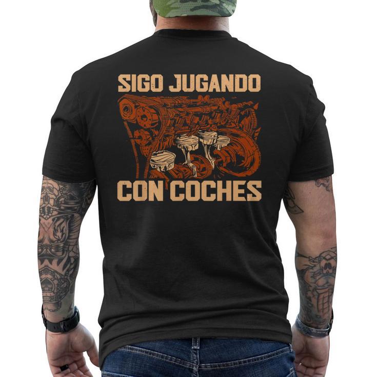 Sigo Jugando Con Coches Mecánico Camiseta Hombre Estampado Espalda