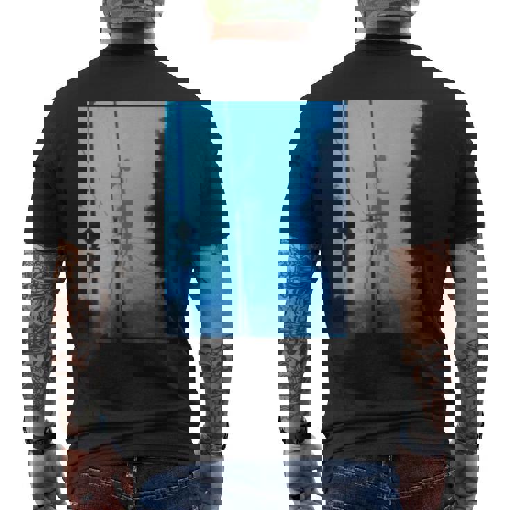 Siren Head サイレンヘッド クリーパスタホラー メンズTシャツ バックプリント