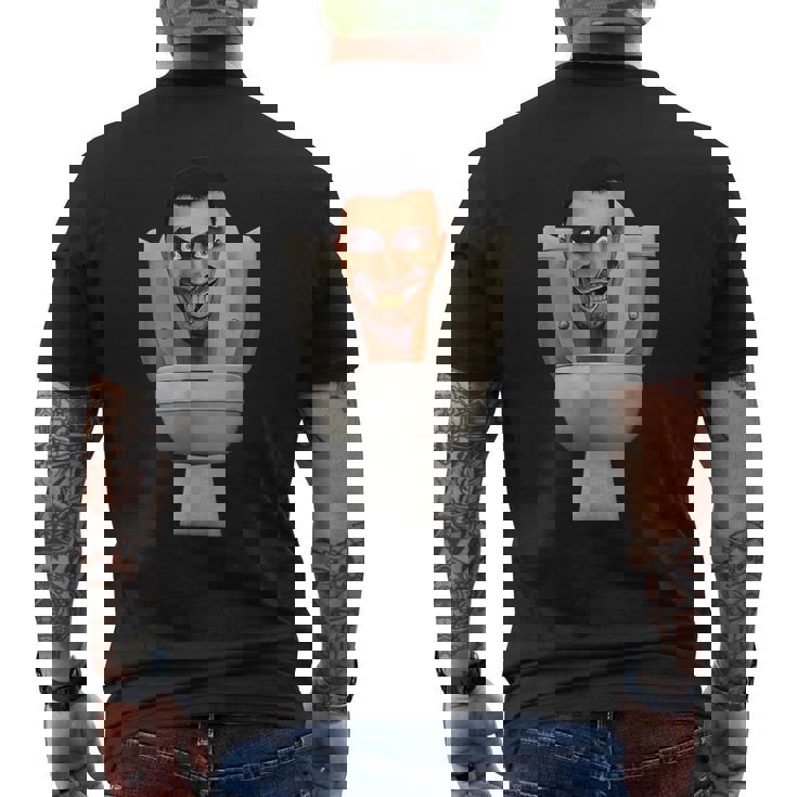 Skibidi トイレ 誕生日 男の子 スピーカーマン カメラマン テレビマン メンズTシャツ バックプリント