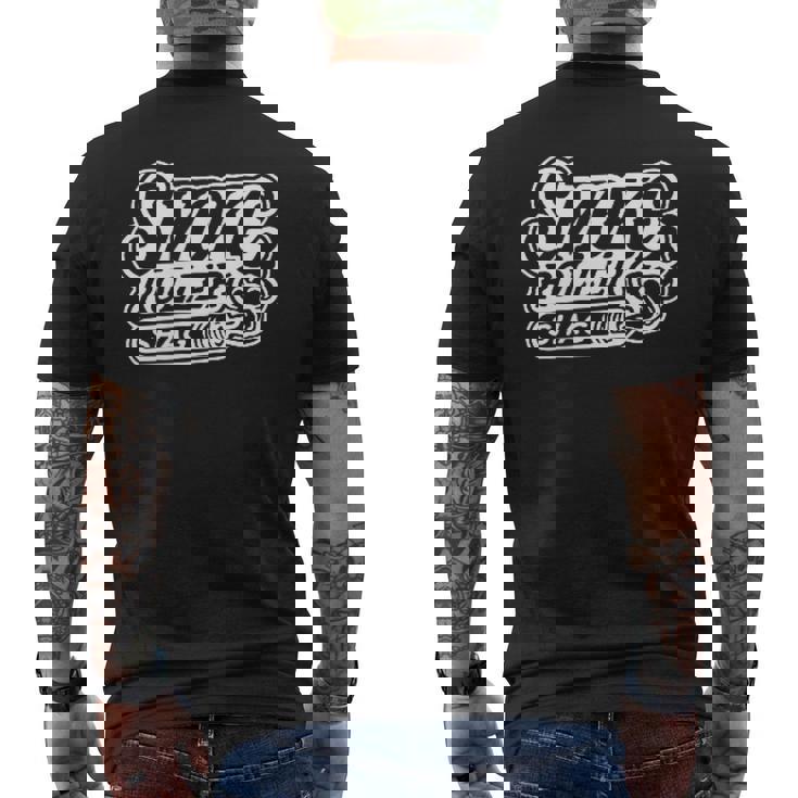 Smokeroller-煙巻人-マティーニシャグロカビリーピンナップバックプリント メンズTシャツ バックプリント