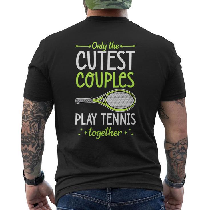 Solo Las Parejas Más Lindas Juegan Al Tenis Juntas A Juego Camiseta Hombre Estampado Espalda