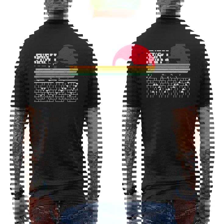 Sorry I Dgaf Hidden Message Guitar Camiseta Hombre Estampado Espalda