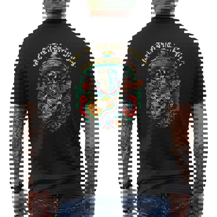 Soup Of The Day テキーラ アルコール テキーラ ドリンカー メンズTシャツ バックプリント