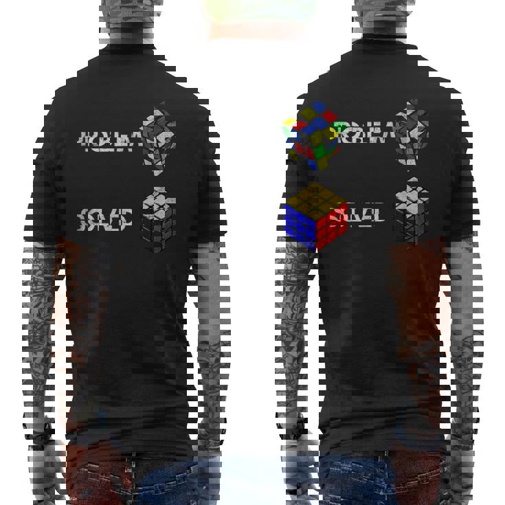 Speed Cubing Master パズル 3X3 算数キューブゲーム ルービックキューブ メンズTシャツ バックプリント