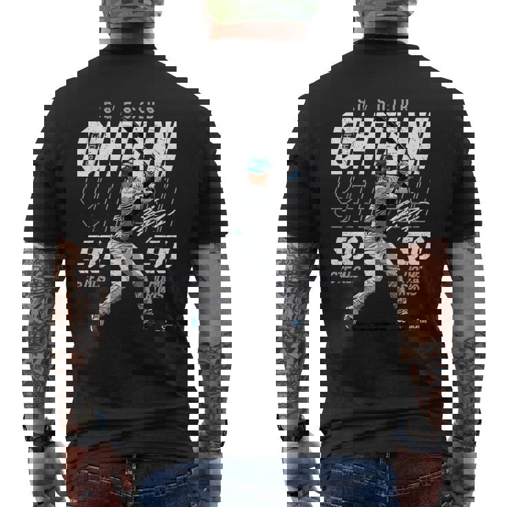 Speed Power Ohtani 50-50 Milestonehohei Ohtani Mlbpa メンズTシャツ バックプリント