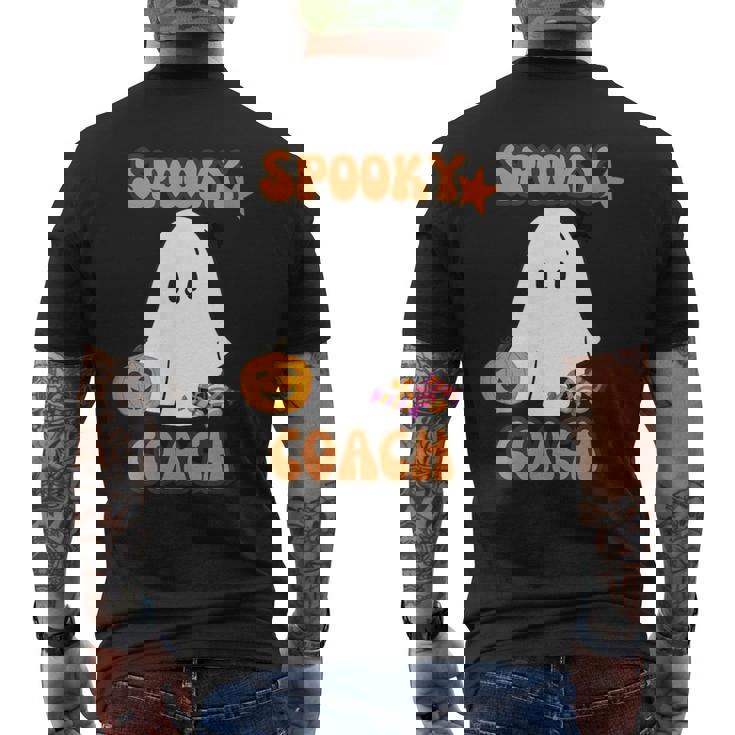 Spooky Ghost Dogs ハロウィンtシャツ コーチに最適 メンズTシャツ バックプリント