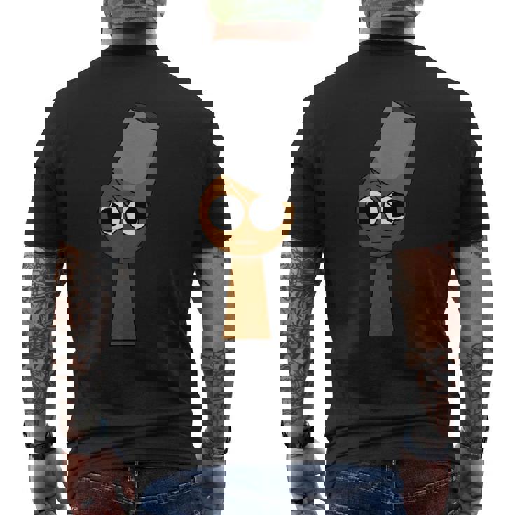 Sprunkiのbrud メンズTシャツ バックプリント