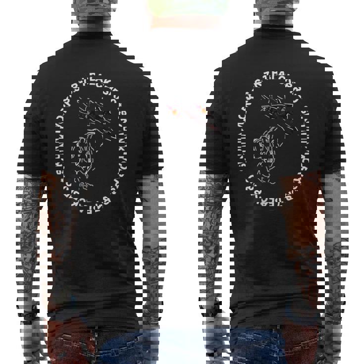 Sr-71 Bird-Skunk Works メンズTシャツ バックプリント