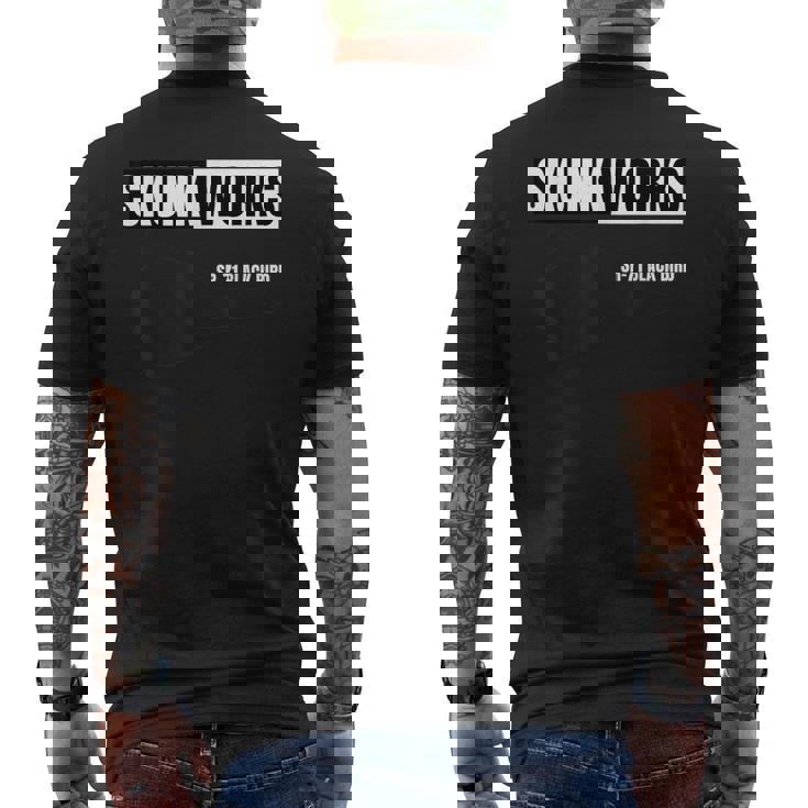 Sr-71 Birdkunk Works Bird メンズTシャツ バックプリント