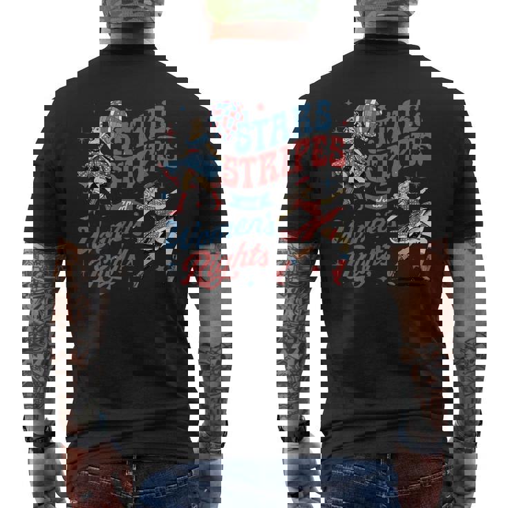 Stars Stripes And Women's Rights 4Th Of July Equal Rights Men's T-shirt Back Print