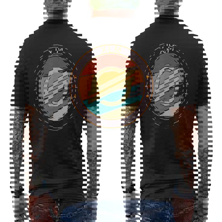 Stellar Xlm ヴィンテージ暗号レトロアート暗号通貨 メンズTシャツ バックプリント