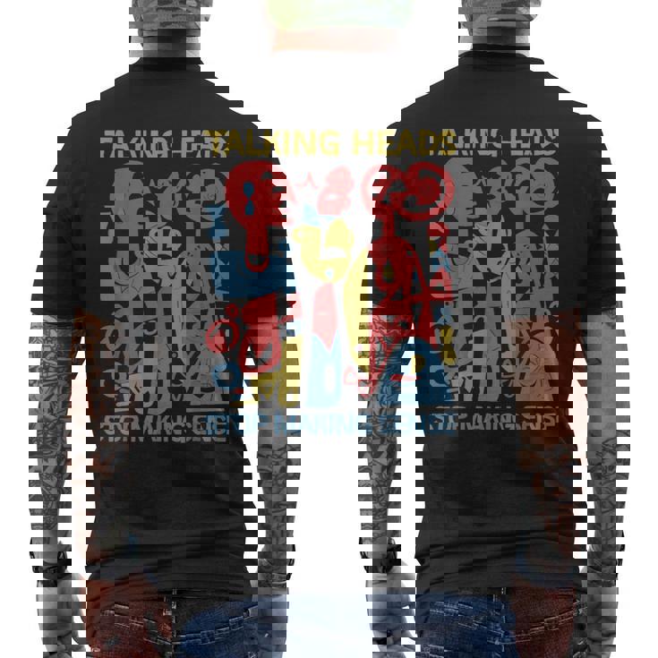 Stop Makingensee おしゃべりヘッド レトロ 面白いデザイン メンズTシャツ バックプリント