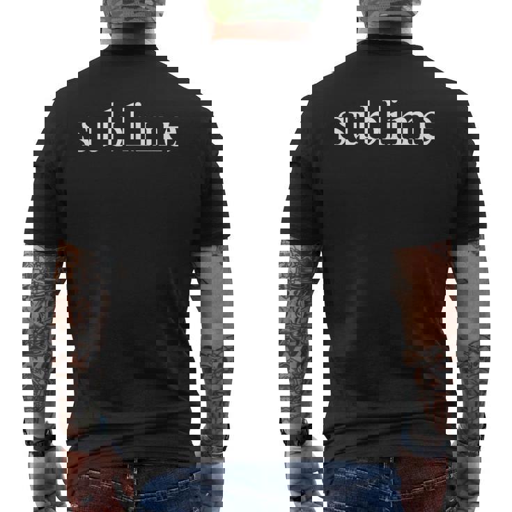 Sublime トレンディ アイロニック 皮肉 象徴的 メンズTシャツ バックプリント