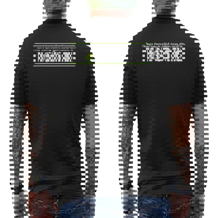 Substance のわずかな誤用がありました メンズTシャツ バックプリント