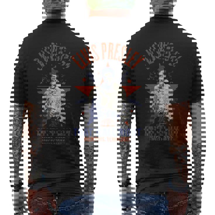 Sun Records X エルヴィス・プレスリー That's All Right メンズTシャツ バックプリント