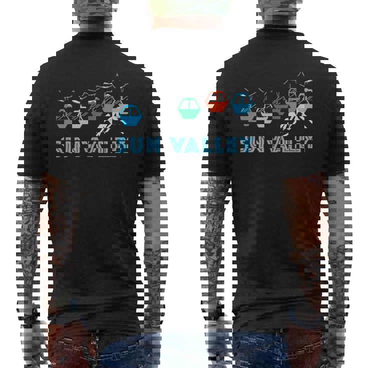 Sunalley スキーマウンテンゴンドラ サンバレー アイダホ メンズTシャツ バックプリント