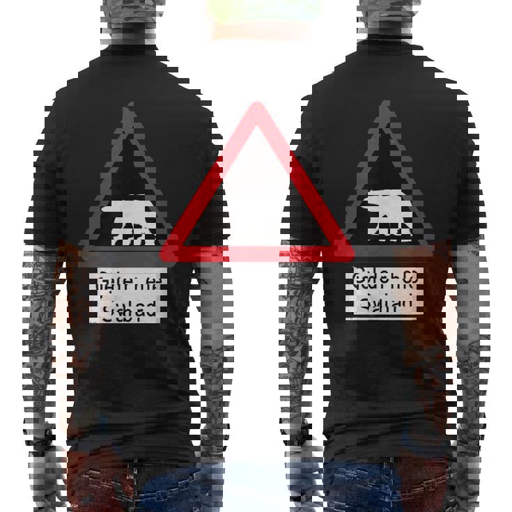 Svalbard Polar Bearign メンズTシャツ バックプリント