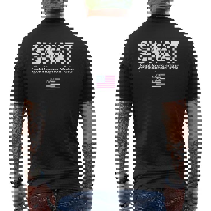 Swat シャツ Unitedpecial Police Usa フラッグ 胸ロゴ メンズTシャツ バックプリント