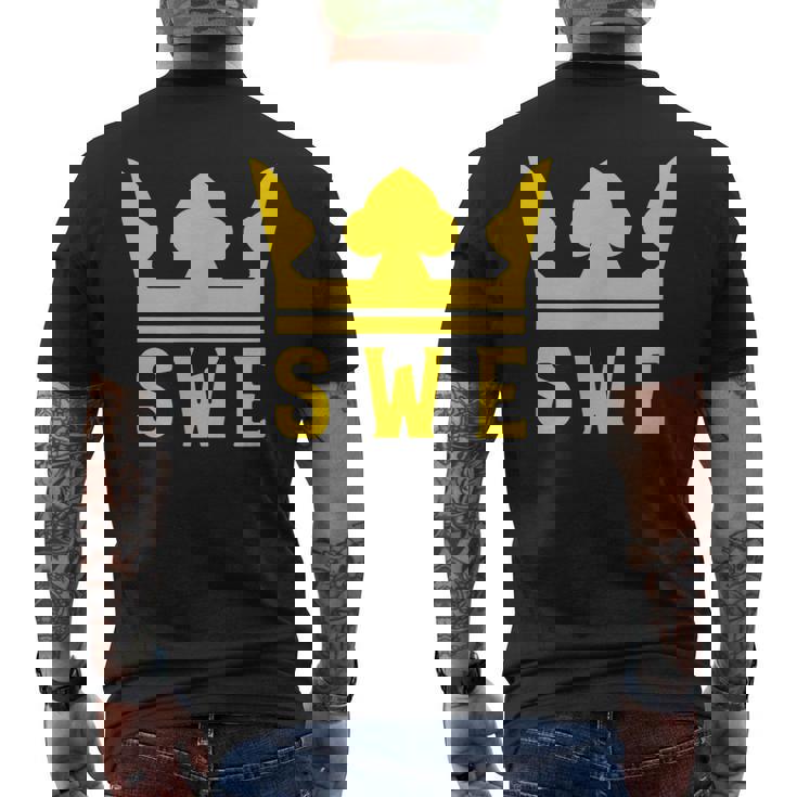Swe With A Royal Crown スウェーデン メンズTシャツ バックプリント