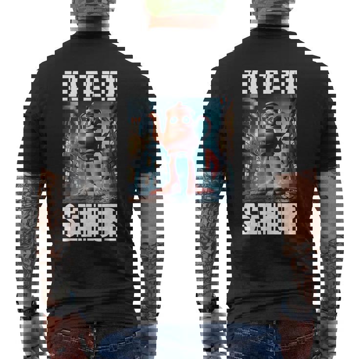 Ta Ta Taahur-イタリアのブレインロットミーム メンズTシャツ バックプリント