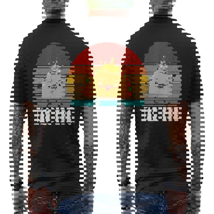 Taco King For Tacos Lover メキシカンタコス ファニー タコス サンセット メンズTシャツ バックプリント