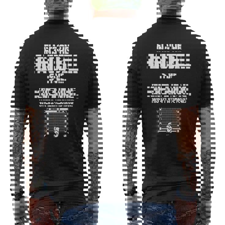 Tag Ohne ハンドボール インポッシブル 面白いハンドボールファン メンズTシャツ バックプリント