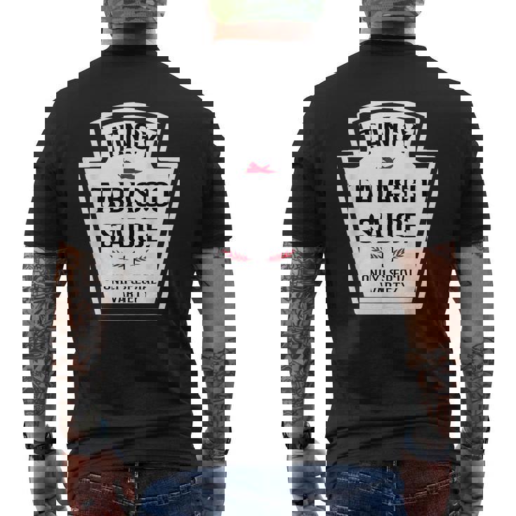 Tangy Tabasco ソースグループ 調味料ファミリーマッチング メンズTシャツ バックプリント