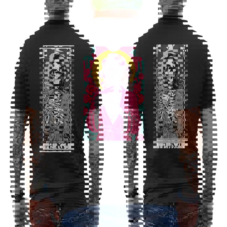 Tarjeta De Tarot Para Mamá Esqueleto Día De La Madre Calavera Camiseta Hombre Estampado Espalda