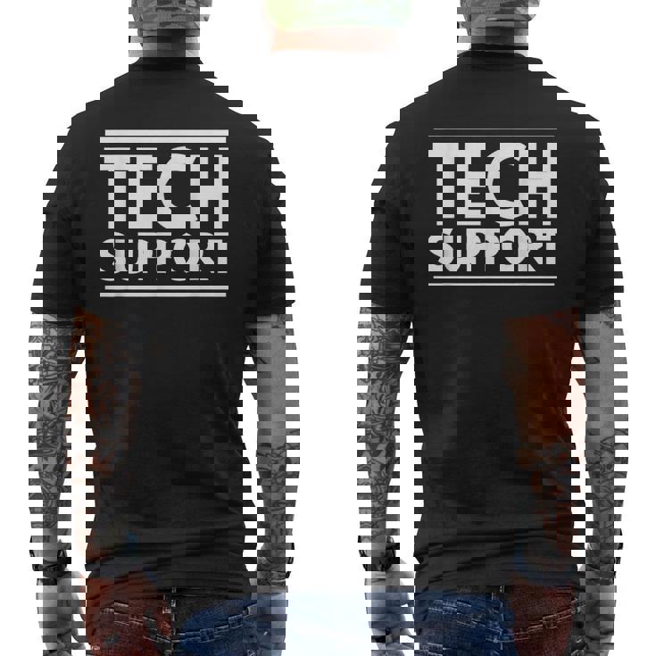 Techupport メンズTシャツ バックプリント