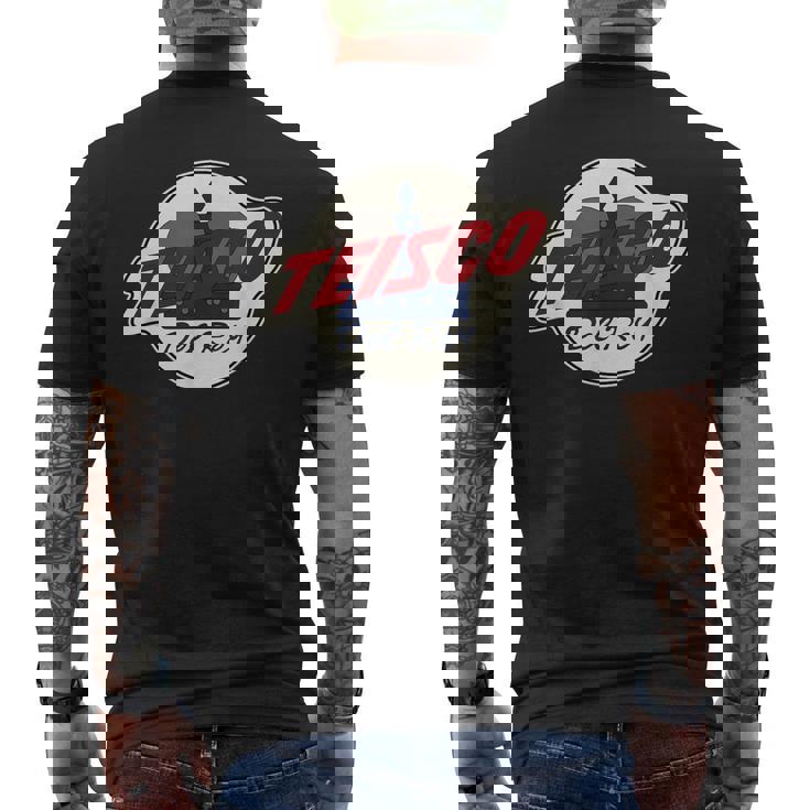 Teisco ビンテージロゴ メンズTシャツ バックプリント