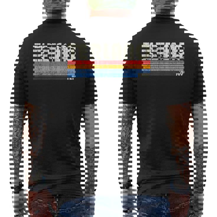 Terlano、イタリア レトロ 70年代80年代スタイル メンズTシャツ バックプリント