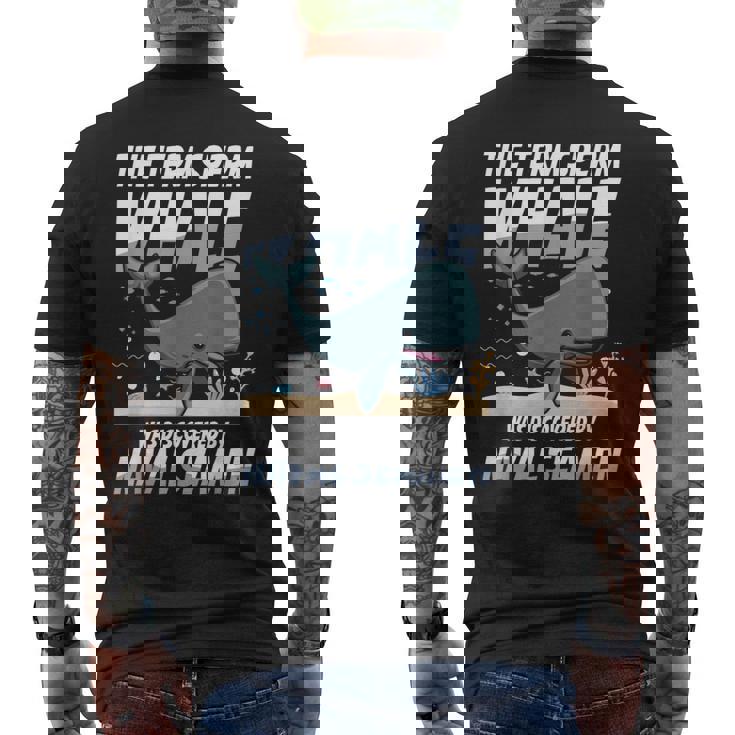 Term マッコウクジラ Was Discovered By Navaleamen メンズTシャツ バックプリント