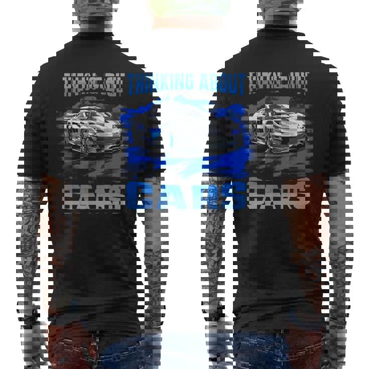Thinking About Cars スー スポーツカー エキゾチック コンセプト ボーイズ メンズTシャツ バックプリント