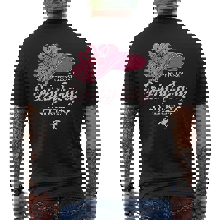 This Is My Derby Dayドレス 面白い競馬衣装 メンズTシャツ バックプリント