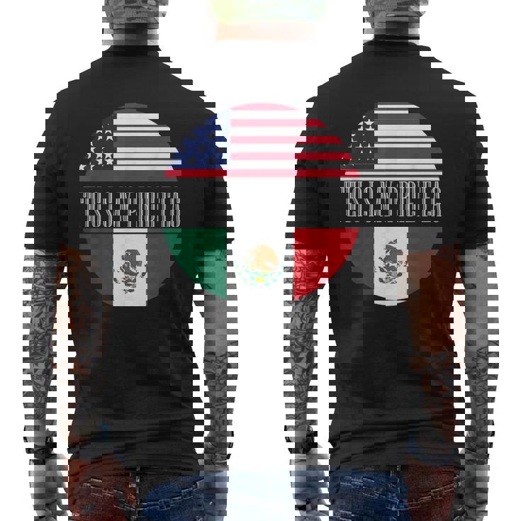 This Is My Pride フラッグ メキシカン アメリカン チカーノ チカーナ メンズ メンズTシャツ バックプリント