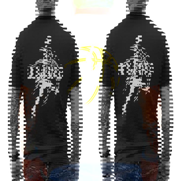 Tifosoupport Pallacanestro Bologna Italia Pallacanestro T-shirt da uomo con stampa posteriore