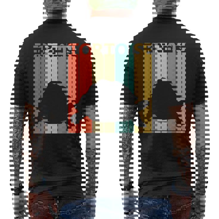 Tortoise リクガメ科 動物 メンズTシャツ バックプリント