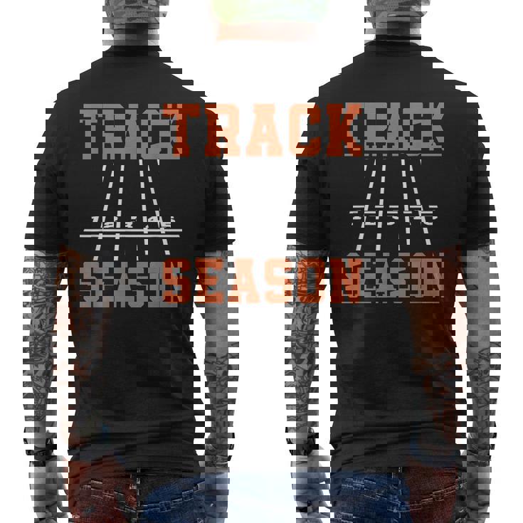 Trackeason フィールドスローアーズ ランナーショット 陸上競技 メンズTシャツ バックプリント