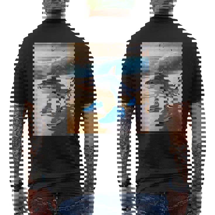 Tralalero Tralala ファニージェネレーションアルファシャークミーム メンズTシャツ バックプリント