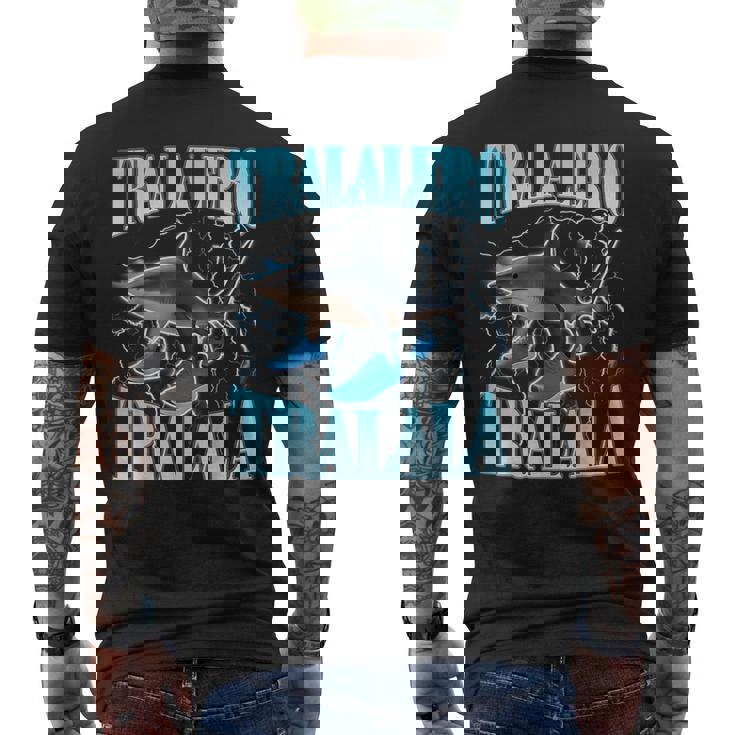 Tralalero Tralala 面白い イタリアン ブレイン ミーム ボーイズ キッズ メンズTシャツ バックプリント