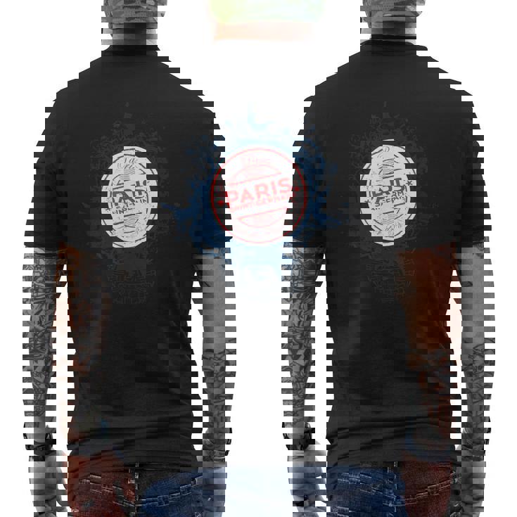 Trendy Parisaint Germain Circle Crest メンズTシャツ バックプリント