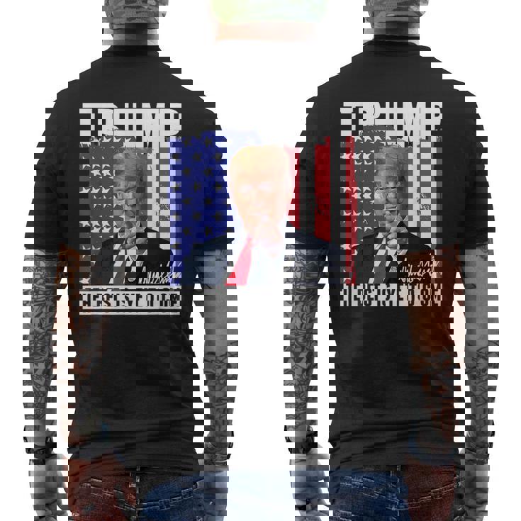 Trump The Best Is Yet To Come アメリカの国旗 ドナルド・トランプ メンズTシャツ バックプリント