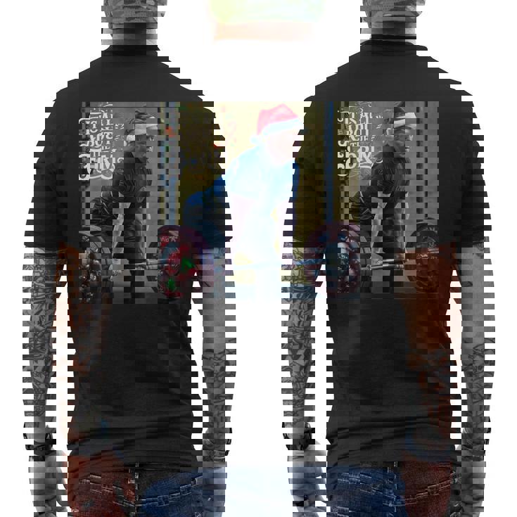 Trump Its All About The Form デッドリフティング ワークアウト クリスマス メンズTシャツ バックプリント