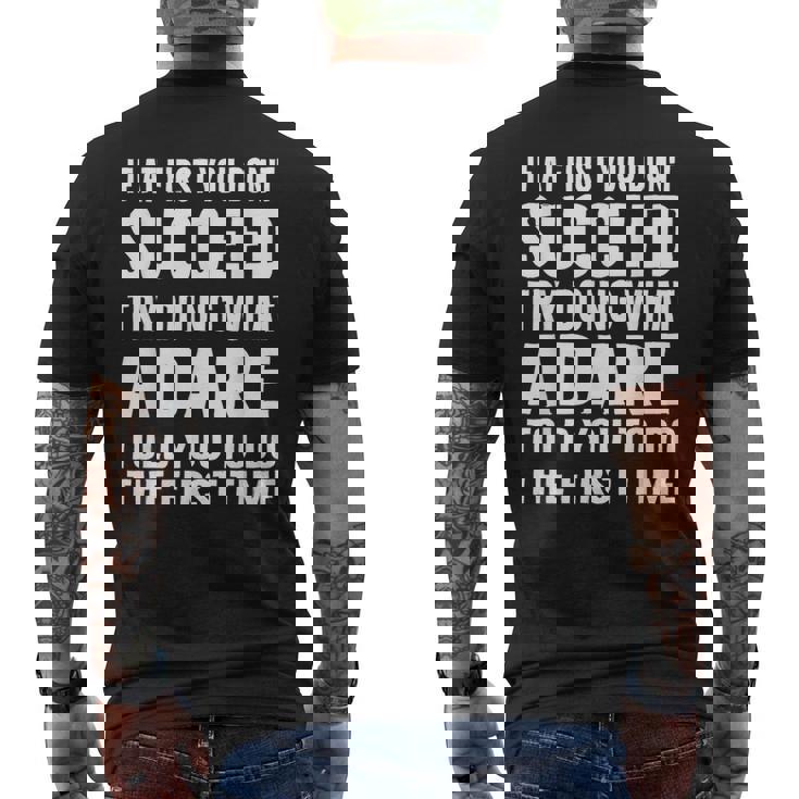 Try Doing What Adare Told Adare シャツ メンズTシャツ バックプリント